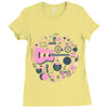 pop heart Ladies Fitted T-Shirt