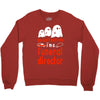 can't scare me halloween funeral direct Crewneck Sweatshirt