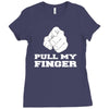 pull my finger Ladies Fitted T-Shirt