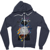 who loves labrador retriever Zipper Hoodie