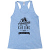 adventure calling and i must go woods ex Racerback Tank