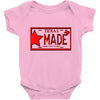texas made lone star license plate Baby Onesie