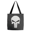 the punisher skull head Tote Bags