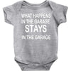 stays in the garage Baby Bodysuit