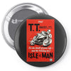 vintage tt race poster, ideal gift or birthday present Pin-back button