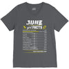 June Girl Facts Cancer V-Neck Tee