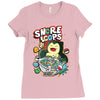 snore loops Ladies Fitted T-Shirt