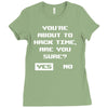hacking time Ladies Fitted T-Shirt
