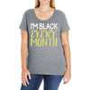 i'm black every month Ladies Curvy T-Shirt