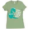 t rex skipped too many arm days Ladies Fitted T-Shirt