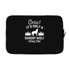 chill hungry wolf Laptop sleeve