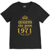 queens are born in 1971 V-Neck Tee