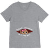July Peeking Out Baby Girl V-Neck Tee