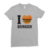 i love burger Ladies Fitted T-Shirt