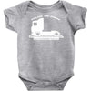 stolzer lkw fahrer trucker disponent Baby Onesie