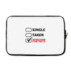 too busy playing fortnite (black) Laptop sleeve
