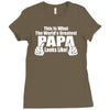 what world's greatest papa Ladies Fitted T-Shirt