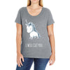 stabby the unicorn Ladies Curvy T-Shirt