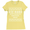 die hard ugly sweater Ladies Fitted T-Shirt