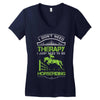 i don't need therapy i just need to do horseriding 1 Women's V-Neck T-Shirt