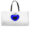 sesame street cookie monster Weekender Totes