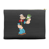 popeye spinach retro mens funny Accessory Pouches