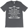 Dear Daddy, Thanks for Being my Dad Baby Boy Letter to Father T-Shirt