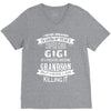 Super Cool Gigi Of A Freaking Awesome Grandson V-Neck Tee