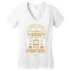 I Don't Need Therapy Just to Do Painting Women's V-Neck T-Shirt