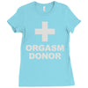 orgasm donor Ladies Fitted T-Shirt