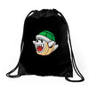 mario turtle Drawstring Bags