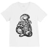snake and tiger V-Neck Tee