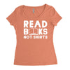 read books not shirts Women's Triblend Scoop T-shirt