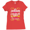 i am a january women Ladies Fitted T-Shirt