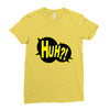 huh bang pow boom splat carto Ladies Fitted T-Shirt