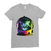 astro cat Ladies Fitted T-Shirt