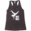 80's rule break dancer Racerback Tank
