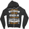 Super Cool Mother In Law Of A Freaking Awesome Daughter Zipper Hoodie