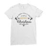 we wish you a very merry christmas Ladies Fitted T-Shirt
