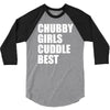 chubby girls cuddle best 3/4 Sleeve Shirt