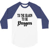 tis the season to be preggers baseball 3/4 Sleeve Shirt