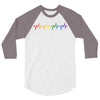 LGBT Heartbeat 3/4 Sleeve Shirt