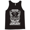 Never Underestimate Dog Rescuer Who Was Born January Tank Top