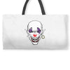 evil clown Weekender Totes