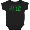 santa green glitter Baby Bodysuit