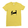 funny caution pinball wiz square Ladies Fitted T-Shirt