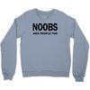 noobs are people too t shirt x large funny nerdy geek cod halo cool ga Crewneck Sweatshirt