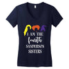 i am the fourth sanderson sister Women's V-Neck T-Shirt