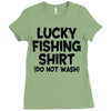 luck fishing Ladies Fitted T-Shirt