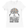 Our Family Is Growing One By One Ladies Fitted T-Shirt